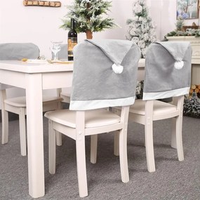 SANTA CLAUS karácsonyi székhuzat szürke 1 db
