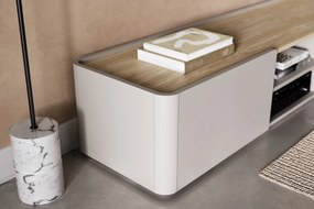 Elivo TV-szekrény 220 cm fiókkal - kasmír / olajozott tölgy