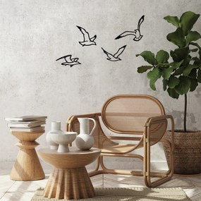 Birds fém fali dekoráció, 19×1,5 cm