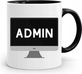 Admin Fekete Programozó Informatikai Bögre fényképes nyomtatással