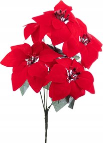 Poisencia piros csokor művirág karácsonyi dekoráció