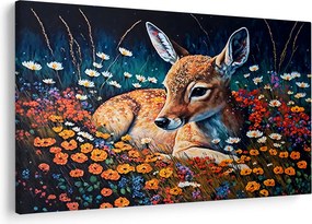 Kép - Festett szarvas (90x60 cm)