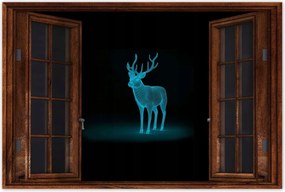 Poszter 60x40 Türkiz szarvas