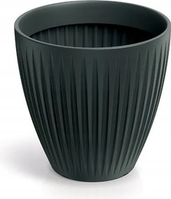 Virágtartó antracit betéttel Latia Round Midl TLRO40M-466R