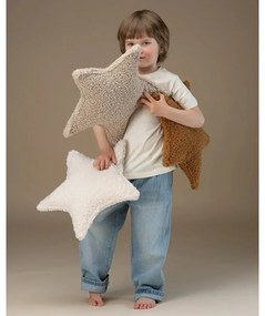 Krémszínű buklé párna gyerek kanapéhoz Star – Wigiwama