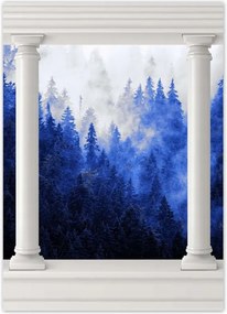 Poszterek 50x70 Kék táj Hegyek