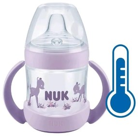 Baba tanuló itatópohár NUK Nature Sense hőmérséklet-jelzővel 150 ml lila