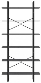 szürke tömör fenyőfa magasszekrény 100 x 30 x 210 cm