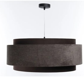 Csillár zsinóron DOBLO 1xE27/60W/230V á. 60 cm barna/ezüst