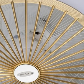 Brilagi - LED Dimmelhető lámpa ventilátorral RONDA LED/48W/230V arany + távirányító