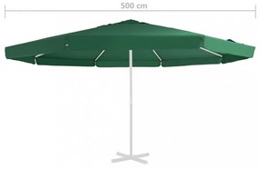 zöld kültéri napernyő csereponyva 515 cm