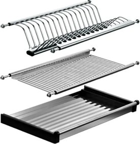 Edényszárító felső szekrénybe, rozsdamentes acél, KAPIO TYP 1