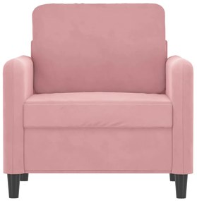 vidaXL rózsaszín bársony kanapéfotel 60 cm