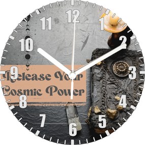 Dekoratív falióra Release Your Cosmic Power Klíma falióra