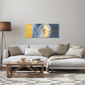 Kép - Formák és a virág (120x50 cm)