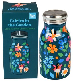 Kék rozsdamentes acél gyerek ivópalack 250 ml Fairies in the Garden – Rex London