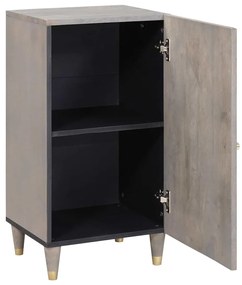 Széf polcokkal Szürke és Arany 40 x 33.5 x 75 cm Tömör mangófa