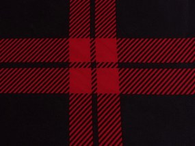 Mikroszálas lepedő ALBURY piros 90x200 cm