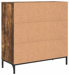 Széf fiókkal Füstölt tölgy 79.5 x 33 x 82 cm Faanyag