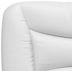 fehér műbőr fejtámla párna 140 cm