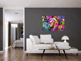 Kép - Oroszlán 3D-s képe (90x60 cm)