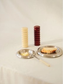 Ezüstszínű rozsdamentes acél tányér készlet 2 db-os ø 28 cm Roto – noo.ma