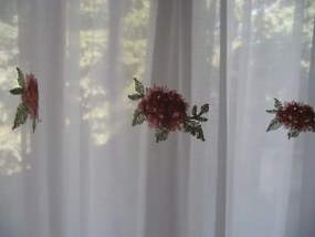Johanna Fehér Organza függöny 250 x 300 cm virágos