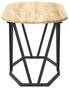 Dohányzóasztal Sonoma tölgy 80x40x40,5 cm Műszaki fa és Fém
