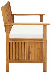 tömör akácfa kerti XL tárolópad 120 x 63 x 84 cm