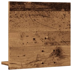 antik fa színű szerelt fa tükrös fürdőszobaszekrény 40x11x37 cm