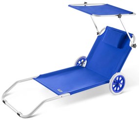 Deuba Kreta alumínium napozóágy - kék