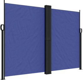 vidaXL kék behúzható oldalsó napellenző 180 x 1200 cm