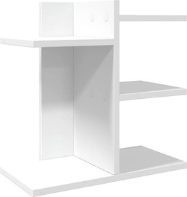 vidaXL fehér szerelt fa asztali szervező 42 x 21,5 x 42 cm