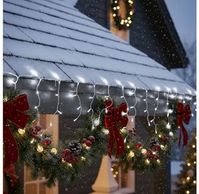 Brilagi - LED kültéri karácsonyi fényfüzér 200xLED/8 funkciós 13m IP44 hideg fehér