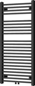 Mexen Pluton 1200 x 600 mm-es fürdőszobai radiátor, 726 W, fekete - W106-1200-600-00-70