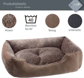 PESTUFF Kutyafekhely XL 90 x 65 x 22 cm barna