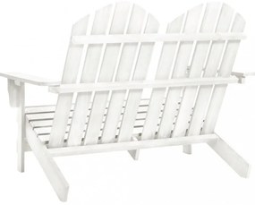 kétszemélyes tömör fehér fenyőfa kerti adirondack szék