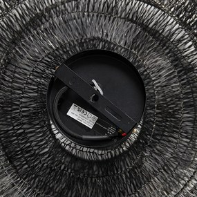 Keleti mennyezeti lámpa fekete 45 cm - Vadi