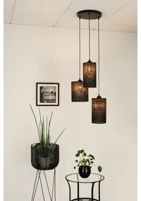 Brilagi - TUBES 3xE27/15W/230V fekete függeszték