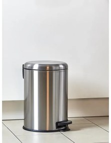 WENKO 22704100 - LEMAN szemetes 30,5x44 cm rozsdamentes acél/szatén/fekete