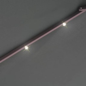 zöld függőernyő LED-del, fém rúddal 300 cm