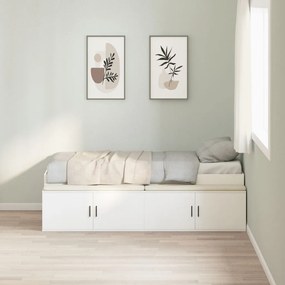 Tárolós ágykeret Fehér 90x200 cm