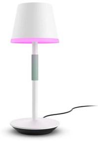 Philips Hue Go kültéri és beltéri hordozható asztali lámpa, White and Color Ambiance, 6W, 530lm, RGBW 2000-6500K, fehér, 8719514404571