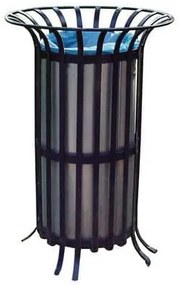 Count fém kültéri szemetes kosár, térfogata 70 l