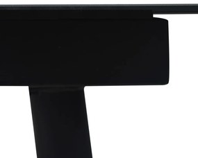 7 részes fekete PVC rattan kültéri étkezőgarnitúra
