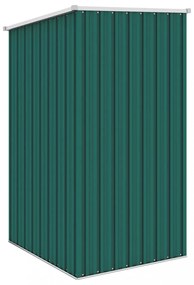zöld horganyzott acél kerti fészer 87 x 98 x 159 cm