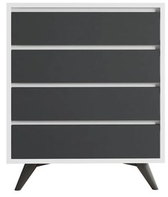 Komód Suvera - White, Anthracite