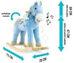 Milly Mally Póni hintaló dallammal, rózsaszínű