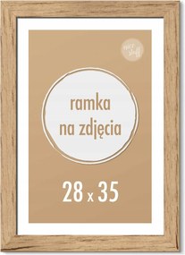 Képkeret 28x35 cm 35x28 Nyírfa