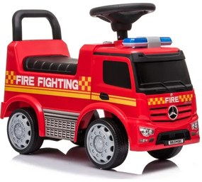 Push autó Mercedes Tűzoltóautó 2xAA piros